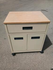 Vertiflex Mobile Office Storage Cabinet with Drawer and Adjustable Shelf