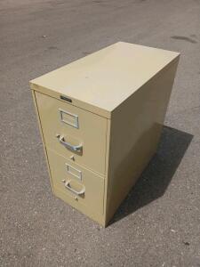 Norwalk 2-Drawer Vertical Metal File Cabinet, Locking, Beige, Model SYC2470