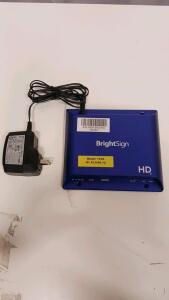 BrightSign HD223 Digital Signage Media Player, HDMI Output, Gigabit Ethernet, microSD Storage, Serial Number: 33E815002142