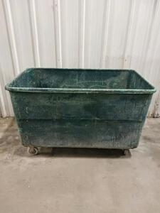 MMC Trash Cart, 20 Cu. Ft., 600 lb Capacity, 49.25" x 32.5" x 36.5", Green