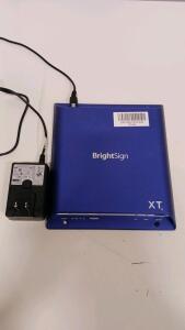 BrightSign XT244 4K60p Digital Signage Media Player, HDMI, Ethernet, Power Supply, S/N D5E91E000224