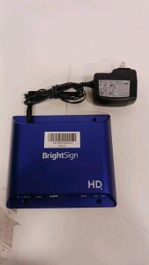 BrightSign HD223 Digital Signage Media Player, HDMI, Ethernet, microSD, Power Supply, S/N: 33E818000014