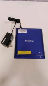 BrightSign XT244 Digital Signage Media Player, 4K HDR, HDMI 2.0a, Gigabit Ethernet, PoE+, GPIO, IR, microSD, M.2 SSD PCIe