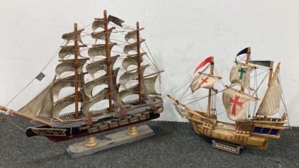 Vintage model ships