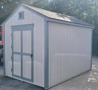 Idaho Wood Sheds Classic 8x12 Storage Shed with Single Door- New