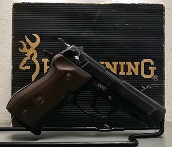Browning BDA-380 .380 ACP Semi-Auto Pistol, Italian Made, Rose Wood Grips, Serial #01609, Box