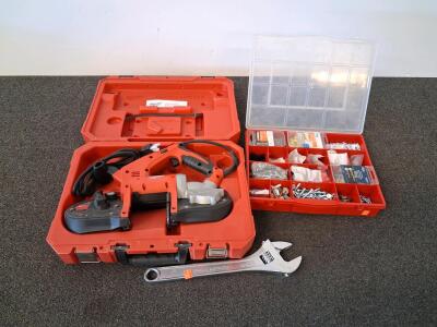 Milwaukee 6242-6 Compact Band Saw Set With Power Torque 10" Wrench & Hardware Organizer (Electrical Was Tested Does Work)