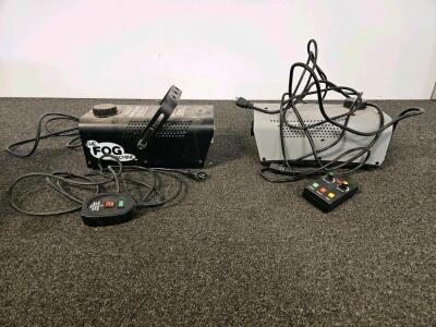 (2) Fog Machines (Both Tested and Powers on)