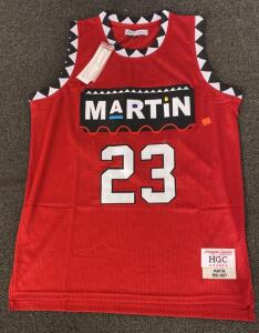Headgear Classics Martin 23 Basketball Jersey Large Red Marty Mar, Tribute To TV Show, New W/ Tags