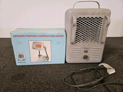 Titan Space Heater (Tested and Powers On) And Infrared Propane Construction Heater