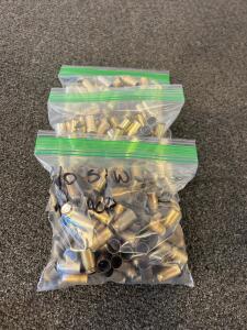 .40 S&W & .45 ACP Once-Fired Brass Cartridge Casings, Mixed Headstamp, Approx. 100 Per Bag