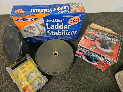 Werner AC78 Ladder Stabilizer and MVP Pro Series 10" Buffer Polisher (Boxed)