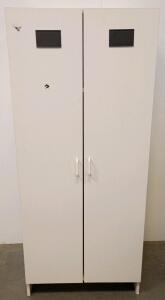 Double Door Freestanding Storage Cabinet with Shelf,