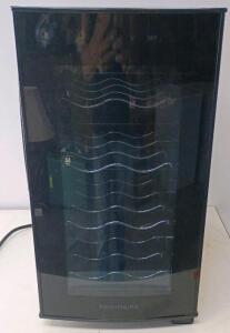 Frigidaire 12-Bottle Wine Cooler, Digital Control, Glass Door, Black, Thermoelectric