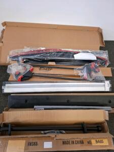 Universal Aluminum Roof Rack Cross Bars, 46.06" Adjustable, 165 lbs Capacity, Curtain Rods, Blinds, And More