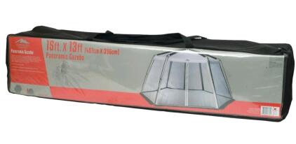 Northwest Territory Panoramic Gazebo 15x13 ft, Steel Frame, Polyester Canopy, Carrying Bag