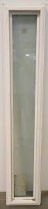 Vertical Fixed Window Sash, White Vinyl, Double Pane Insulated Glass, New Construction