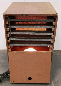 Custom 6-Tray Electric Chicken Egg Hatchery On Wheels &ndash; Wood & Metal Construction, 18"x16" Trays