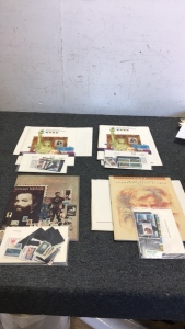 (4) Mints Sets Of Commemorative Stamps