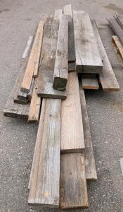 Reclaimed Lumber Beams and Planks &ndash; Various Sizes and Weathered Finish