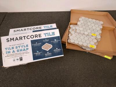 SmartCore Tile, Hexagon Mosaic Tile Sheets, 10.5" x 9.5"