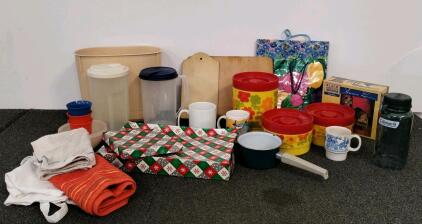 Coleman Bottle, Floral Storage Canisters, Annie Lee 550 Piece Puzzle, Towels & More