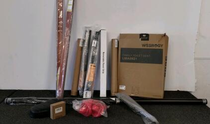 WSSROGY Toilet Seat, Lift Supports, Power Strip, Door Strips, LSE UV Bulb, Accessories