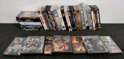 Mixed Lot of 40 DVD & VHS Movies &ndash; Marvel, Star Wars, Family, THX, Special Editions