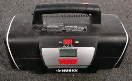 Husky AC/DC Digital Inflator 1000 014 078, 120V/12V, 130 PSI, Digital Gauge, 0.35 SCFM, ETL (tested/working)