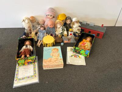 Lenci Italian Collectible Felt Dolls, Boxed With Certificates, 12-inch, "Colore Armonia Gialla" Set
