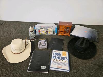 Youth Cowboy Hats, Beer Stein, Cookbook, Jewelry Box And More