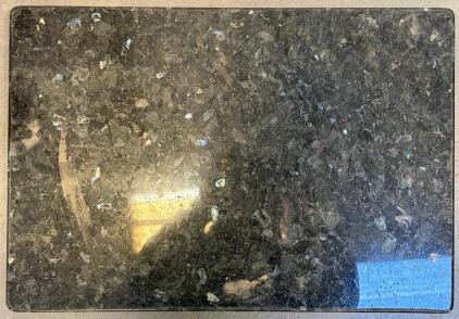 Polished Black Granite Cheese/Cutting Board 19&rdquo;x13" Rectangular With Felt Feet