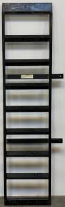 Heavy-Duty Steel Loading Ramp 500 lb Cap, Open Grid Surface, Bolt-On Tabs
