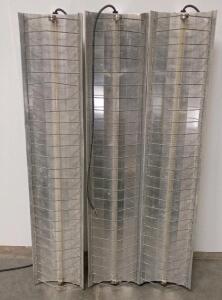 (3)Industrial Electric Infrared Heater Panel, 48"x18"x8", 5-10kW, 120/240