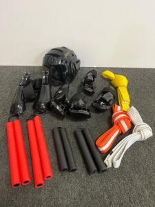 ProForce Lightning Martial Arts Sparring Gear Set w/ Foam Nunchucks & Belts