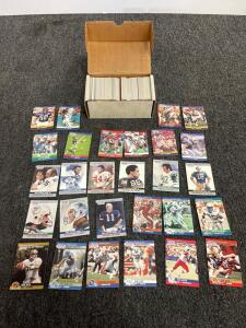 NFL Pro Set Football Card Collection 1990, MVPs, Draft Picks, Prospects, 400&ndash;800 Cards Box