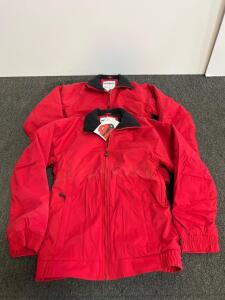 WearGuard 82401 Red Insulated Work Jackets XS, Nylon/Polyester, 2 Pack, Zipper Front