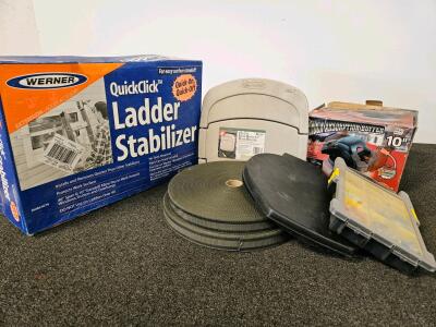 Werner AC78 Ladder Stabilizer, Suncast Hose Hanger, AVD 10" Buffer Bundle with Accessories