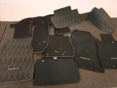 Subaru OEM Carpet Floor Mats &ndash; Assorted for Forester & Ascent Models, Mixed Set, Logo Embroidered