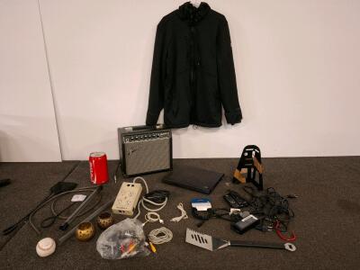 Fender Champion 20 Guitar Amplifier, 20W, 8" Speaker, FX, Cable Included, TGPB22008397 size large jacket and more