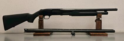 Mossberg 500 12 Gauge Pump-Action Shotgun, 18.5" And 28" Barrel, Synthetic Stock