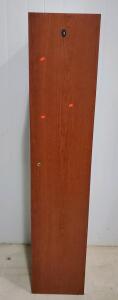 Single Door Woodgrain Locker with Cam Lock, Hanging Rod, & Shelf, Approx. 72" x 18" x 20", Unit #3
