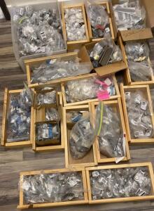 OFFSITE. Mixed Lot Cabinet and Door Hardware&mdash;300+ Amerock, Liberty Knobs, Pulls, Hinges, Screws
