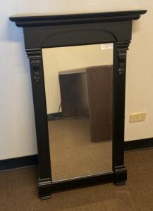OFFSITE. James Martin 26" Brookfield Wall Mirror, Antique Black Finish, Poplar Frame