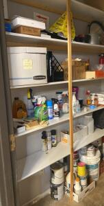 OFFSITE. Contents in Closet- NOT THE SHELVES -