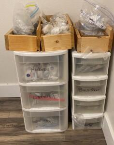 OFFSITE. Bulk Cabinet Hardware Lot: 100+ Knobs Pulls Handles&mdash;Hickory, Liberty, Schwinn, Buck Snort