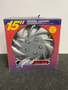 Street Gear 15" Silver Wheel Covers, Set of 4, Universal Fit