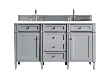 OFFSITE. James Martin Brittany Series 60" Double Vanity Cabinet, Urban Gray, Model 650-V60D-UGR