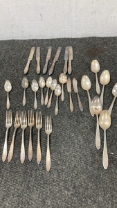 Vintage plated silverware