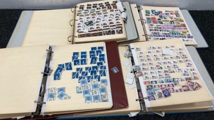 Binders of Vintage Stamps